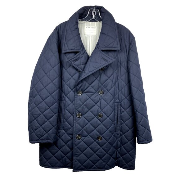 BB5 XL Black Fleece Quilted Navy Peacoat Thom Browne - Picture 1 of 4